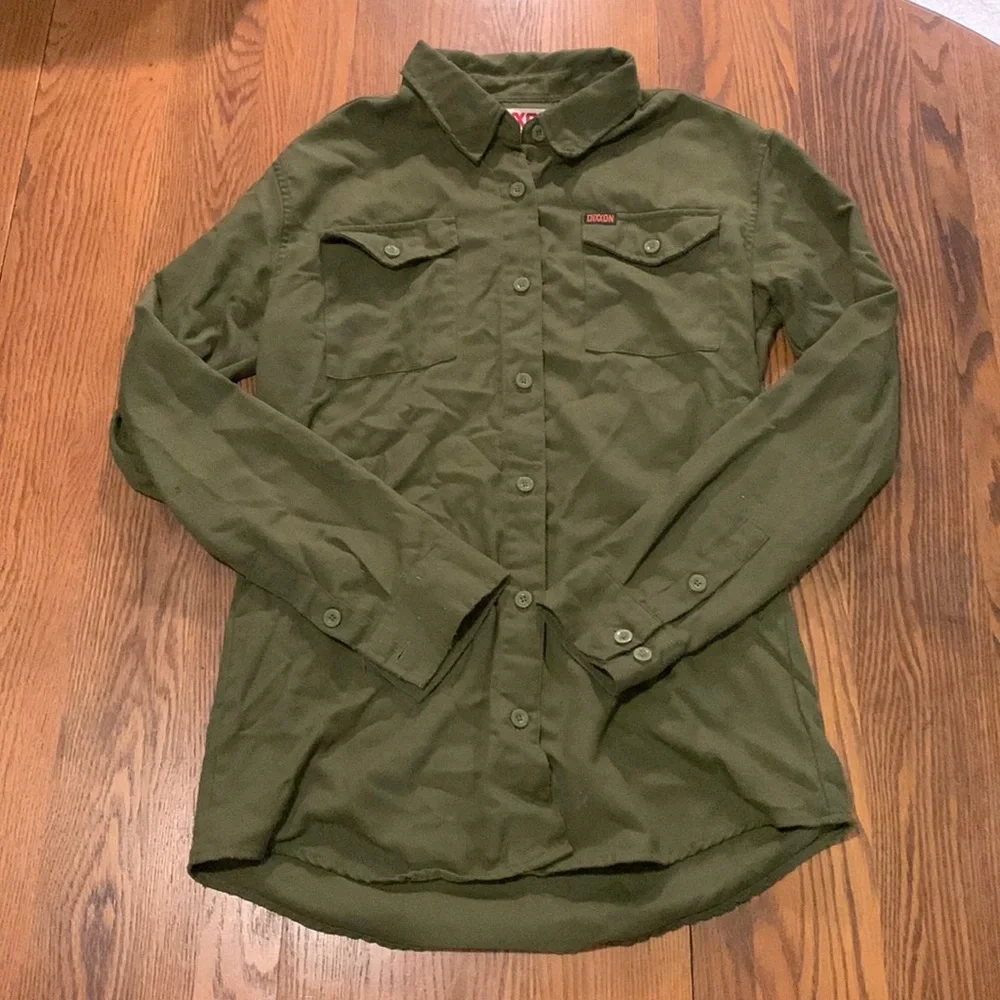 DIXXON Army Green Button Down Flannel - Picture 4 of 7